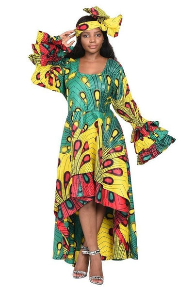 Salute Robe Décolletée African - Jae' Nichole's Fashion Salon