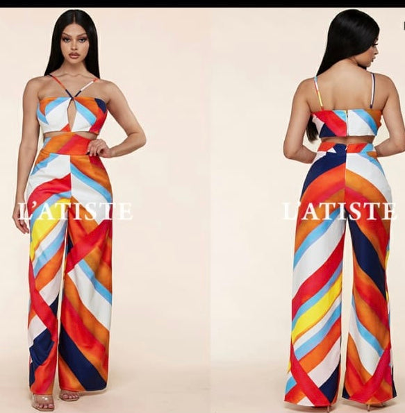 Multi Abstract Two Piece - Jae&